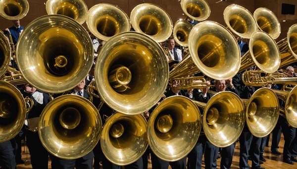 Les gros cuivres en musique : tubas et sousaphones essentiels